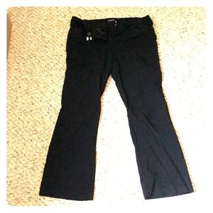 Black bootcut pants